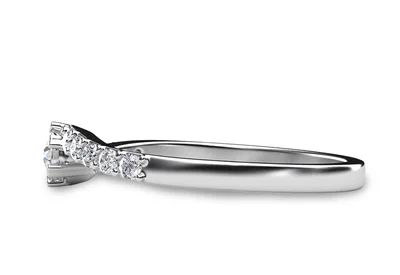 แหวนเพชรผู้หญิง รุ่น GR414 - มุมข้าง