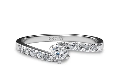 แหวนเพชรผู้หญิง รุ่น GR414 - มุมบน