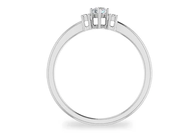 แหวนเพชรผู้หญิง รุ่น GR417 - มุมหน้า