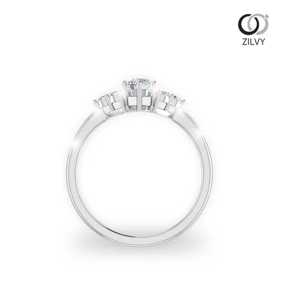 แหวนเพชรผู้หญิง รุ่น GR421 - มุมหน้า