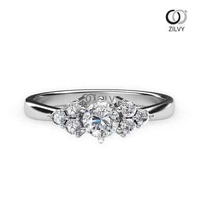 แหวนเพชรผู้หญิง รุ่น GR421 - มุมบน