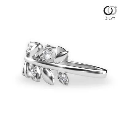 แหวนเพชรผู้หญิง รุ่น GR423 - มุมข้าง