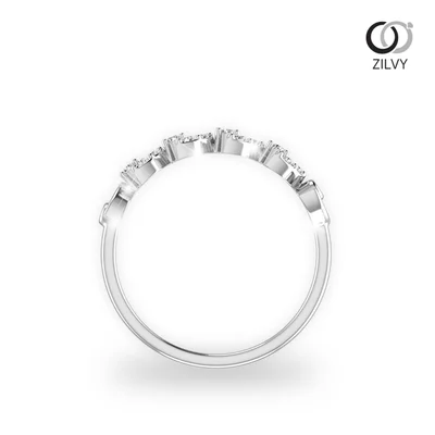 แหวนเพชรผู้หญิง รุ่น GR424 - มุมหน้า