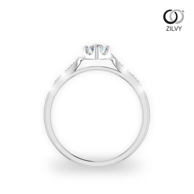 แหวนเพชรผู้หญิง รุ่น GR428 - มุมหน้า