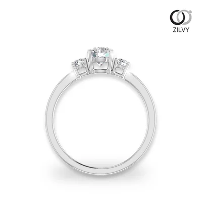 แหวนเพชรผู้หญิง รุ่น GR432 - มุมหน้า