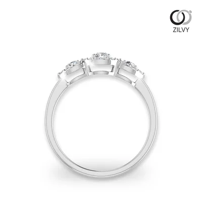 แหวนเพชรผู้หญิง รุ่น GR434 - มุมหน้า