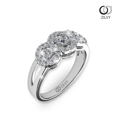 แหวนเพชรผู้หญิง รุ่น GR434 - มุมเปอร์สเปกทีฟ