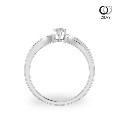 แหวนเพชรผู้หญิง รุ่น GR437 - มุมหน้า