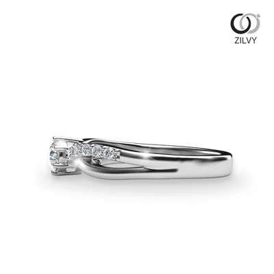 แหวนเพชรผู้หญิง รุ่น GR437 - มุมข้าง