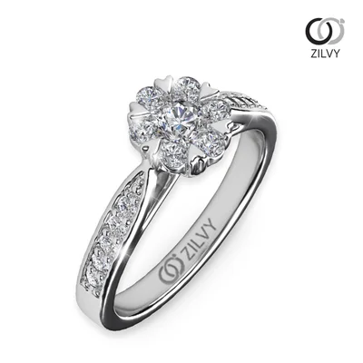 แหวนเพชรผู้หญิง รุ่น GR440 - มุมเปอร์สเปกทีฟ