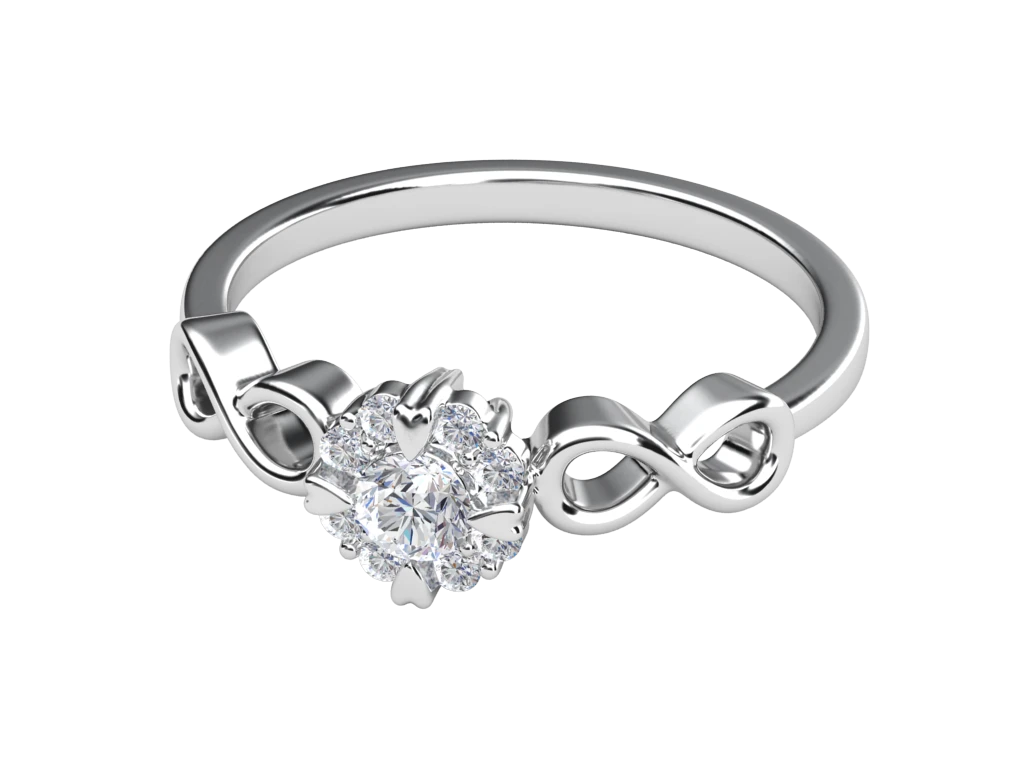 แหวนเพชร Saskia Halo