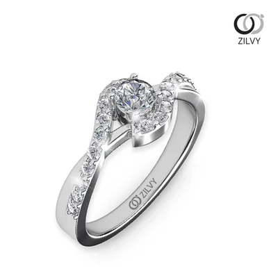 แหวนเพชรผู้หญิง รุ่น GR448 - มุมเปอร์สเปกทีฟ