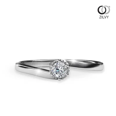 แหวนเพชรผู้หญิง รุ่น GR461 - มุมบน