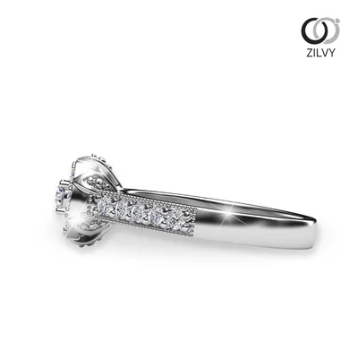 แหวนเพชรผู้หญิง รุ่น GR463 - มุมข้าง