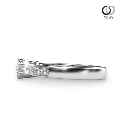 แหวนเพชรผู้หญิง รุ่น GR467 - มุมข้าง