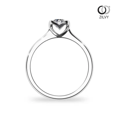 แหวนเพชรผู้หญิง รุ่น GR470 - มุมหน้า