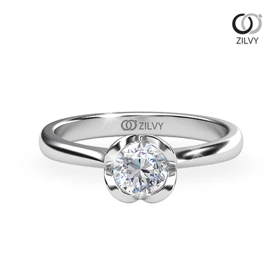 แหวนเพชรผู้หญิง รุ่น GR470 - มุมบน