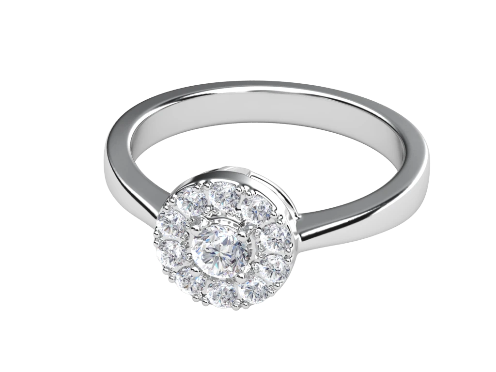 แหวนเพชร Zinnia Halo