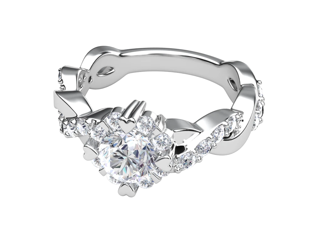 แหวนเพชร Amelie Cluster