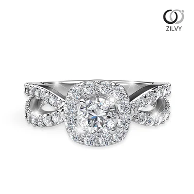 แหวนเพชรผู้หญิง รุ่น GR482 - มุมบน