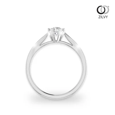 แหวนเพชรผู้หญิง รุ่น GR483 - มุมหน้า