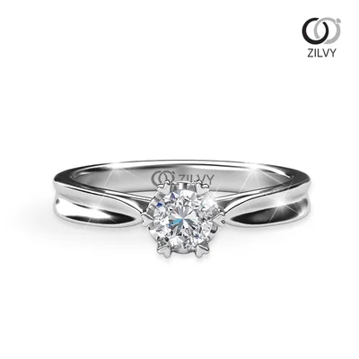 แหวนเพชรผู้หญิง รุ่น GR483 - มุมบน