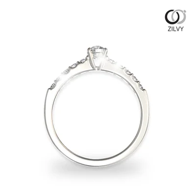 แหวนเพชรผู้หญิง รุ่น GR485 - มุมหน้า