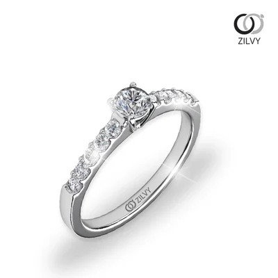 แหวนเพชรผู้หญิง รุ่น GR485 - มุมเปอร์สเปกทีฟ