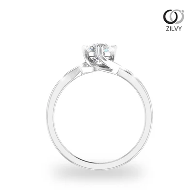 แหวนเพชรผู้หญิง รุ่น GR491 - มุมหน้า