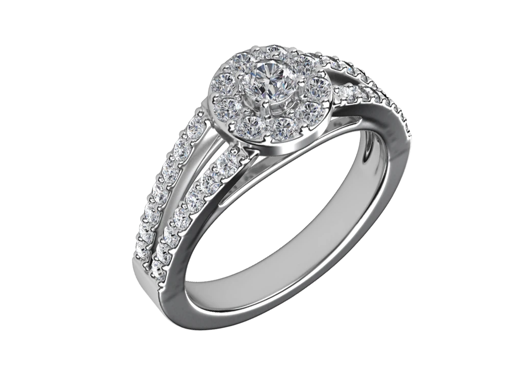 แหวนเพชร Freya Halo