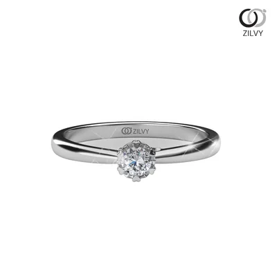 แหวนเพชรผู้หญิง รุ่น GR504 - มุมบน