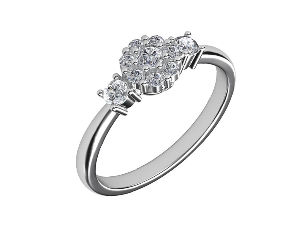 แหวนเพชร Ophelia Cluster