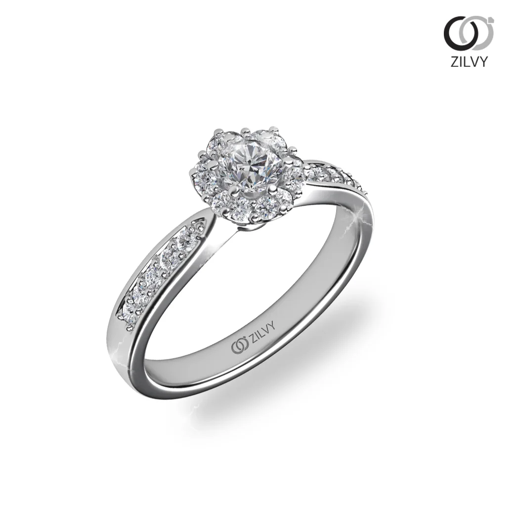 แหวนเพชร Sable Halo