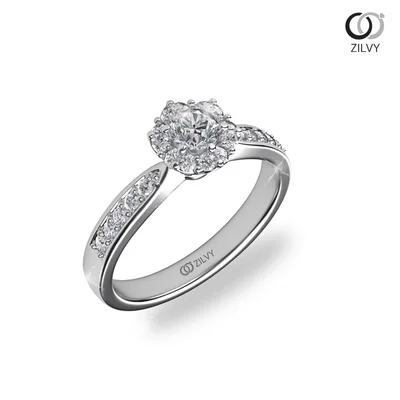 แหวนเพชรผู้หญิง รุ่น GR517 - มุมเปอร์สเปกทีฟ