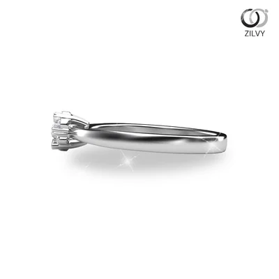 แหวนเพชรผู้หญิง รุ่น GR528 - มุมข้าง