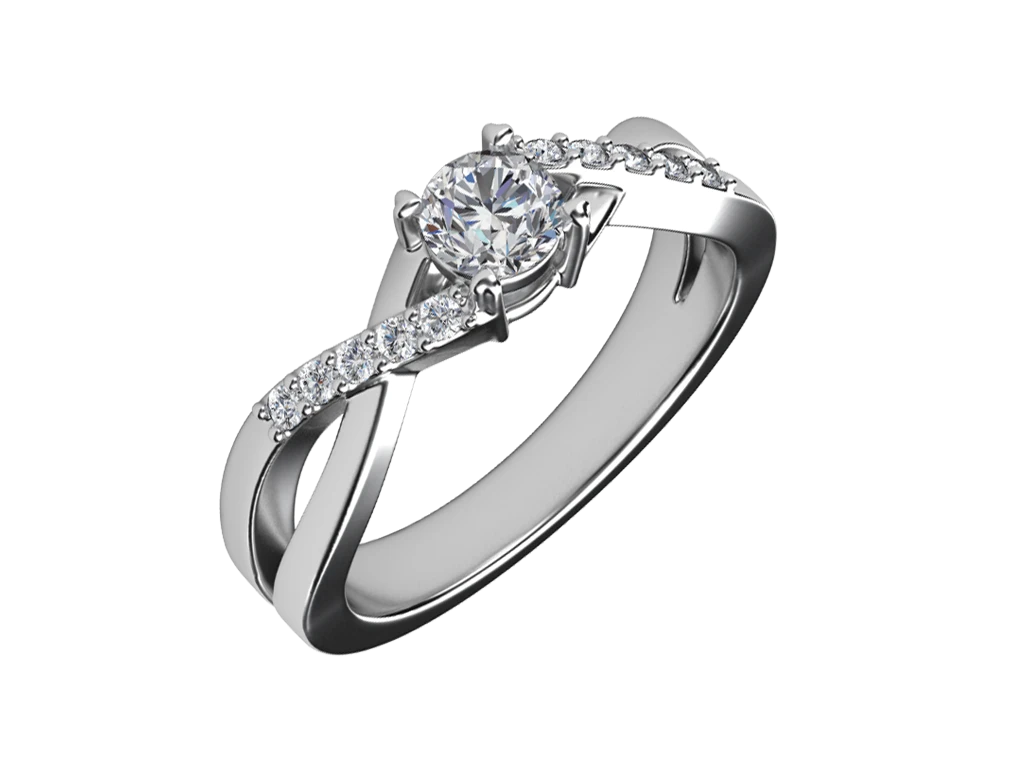 แหวนเพชร Evangeline Twist