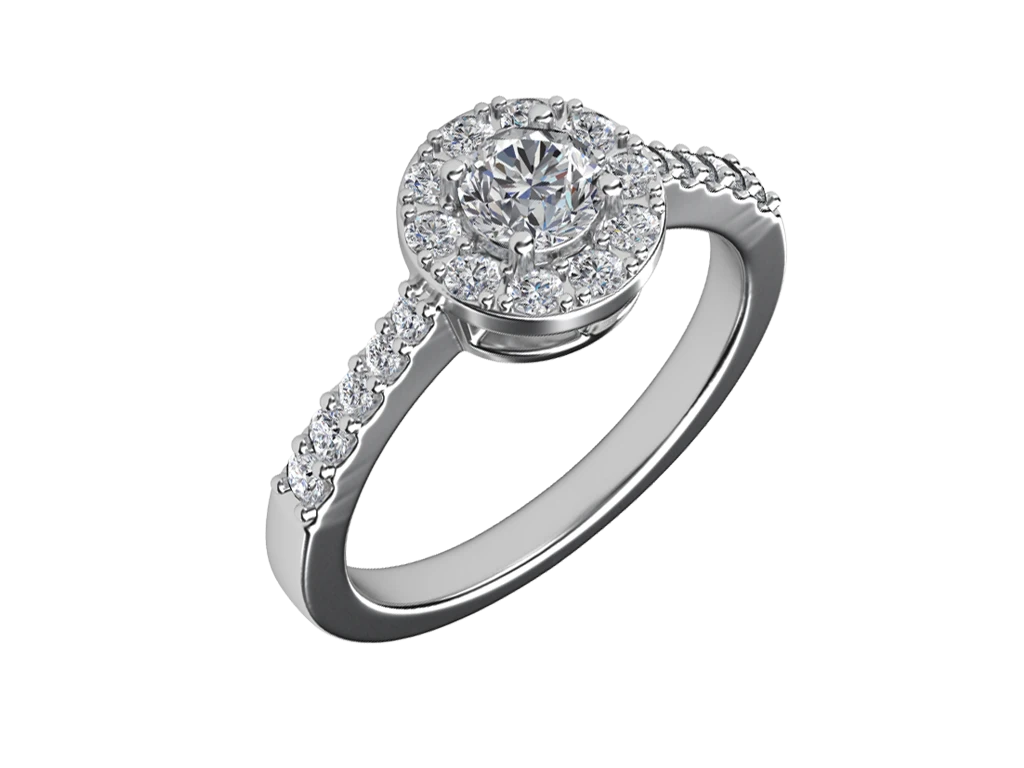 แหวนเพชร Ines Halo