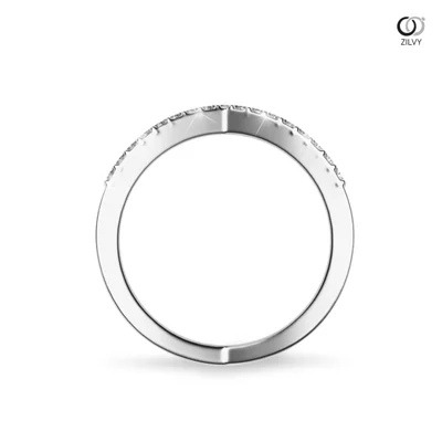 แหวนเพชรผู้หญิง รุ่น GR548 - มุมหน้า