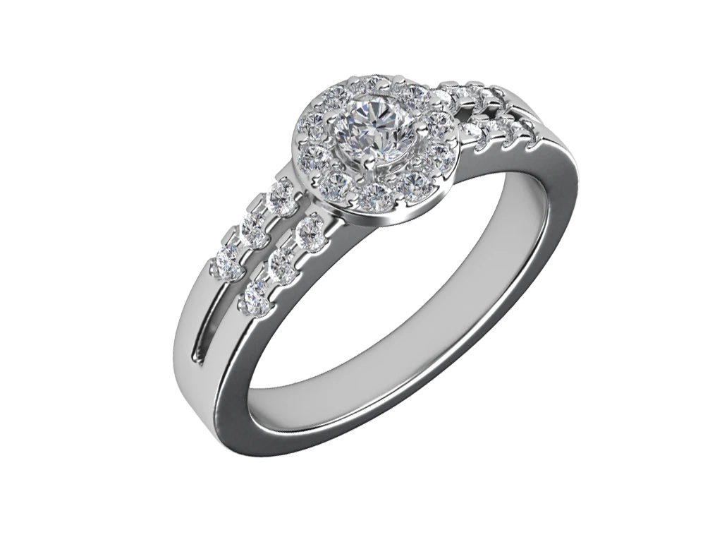 แหวนเพชร Odette Halo