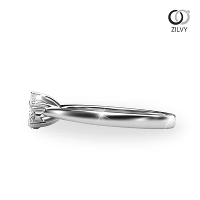 แหวนเพชรผู้หญิง รุ่น GR566 - มุมข้าง