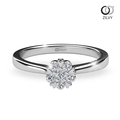 แหวนเพชรผู้หญิง รุ่น GR566 - มุมบน