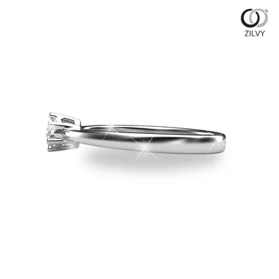 แหวนเพชรผู้หญิง รุ่น GR567 - มุมข้าง