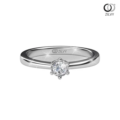 แหวนเพชรผู้หญิง รุ่น GR567 - มุมบน