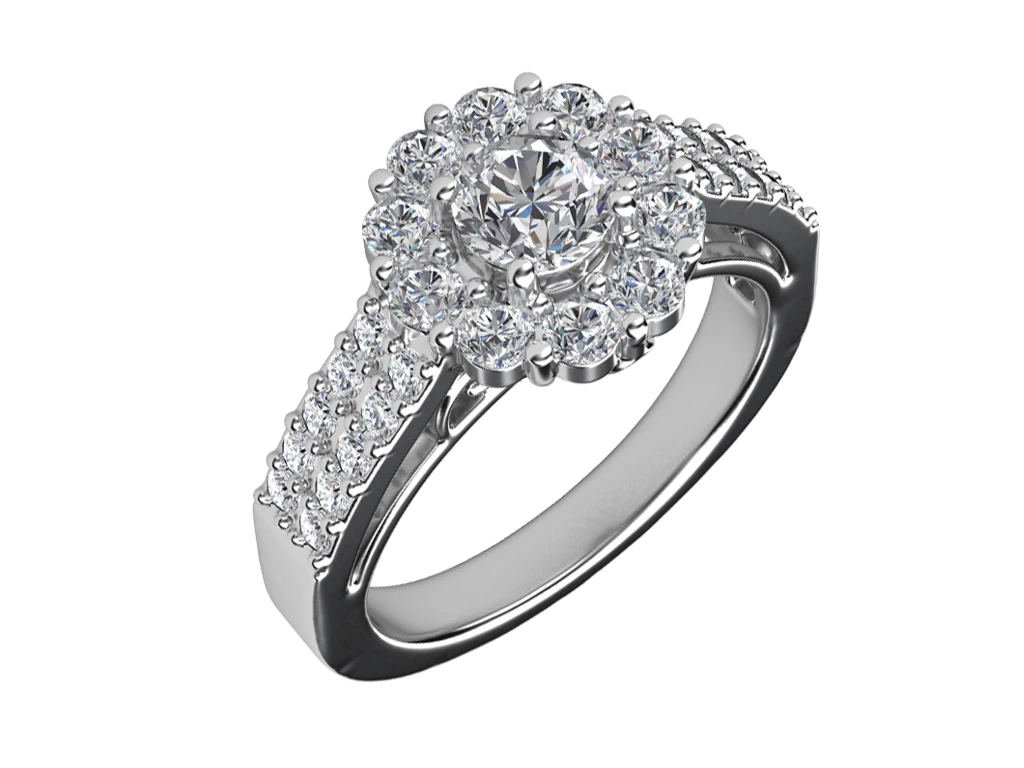 แหวนเพชร Amelina Cluster