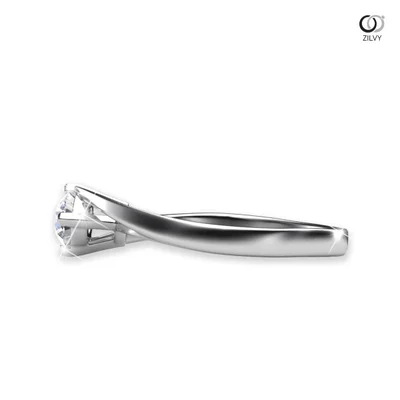 แหวนเพชรผู้หญิง รุ่น GR578 - มุมข้าง