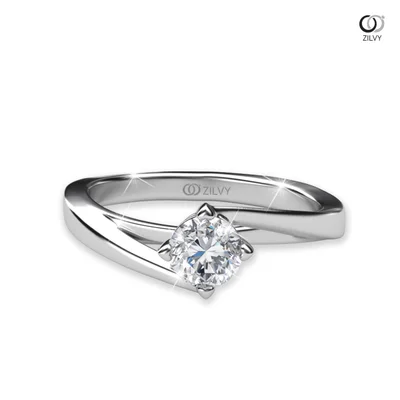 แหวนเพชรผู้หญิง รุ่น GR578 - มุมบน