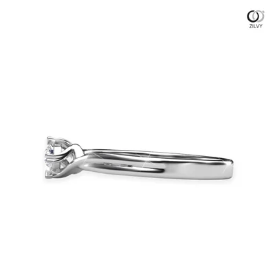 แหวนเพชรผู้หญิง รุ่น GR594 - มุมข้าง