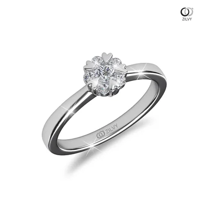 แหวนเพชรผู้หญิง รุ่น GR600 - มุมเปอร์สเปกทีฟ