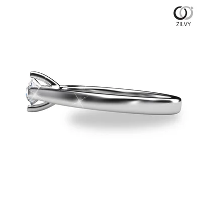 แหวนเพชรผู้หญิง รุ่น GR602 - มุมข้าง