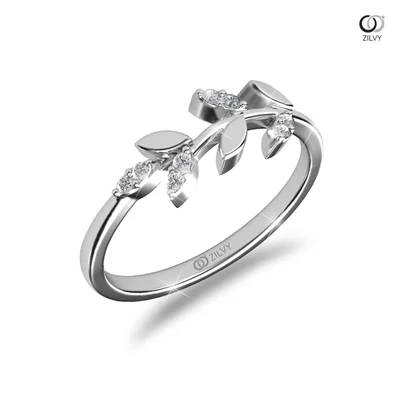 แหวนเพชรผู้หญิง รุ่น GR603 - มุมเปอร์สเปกทีฟ